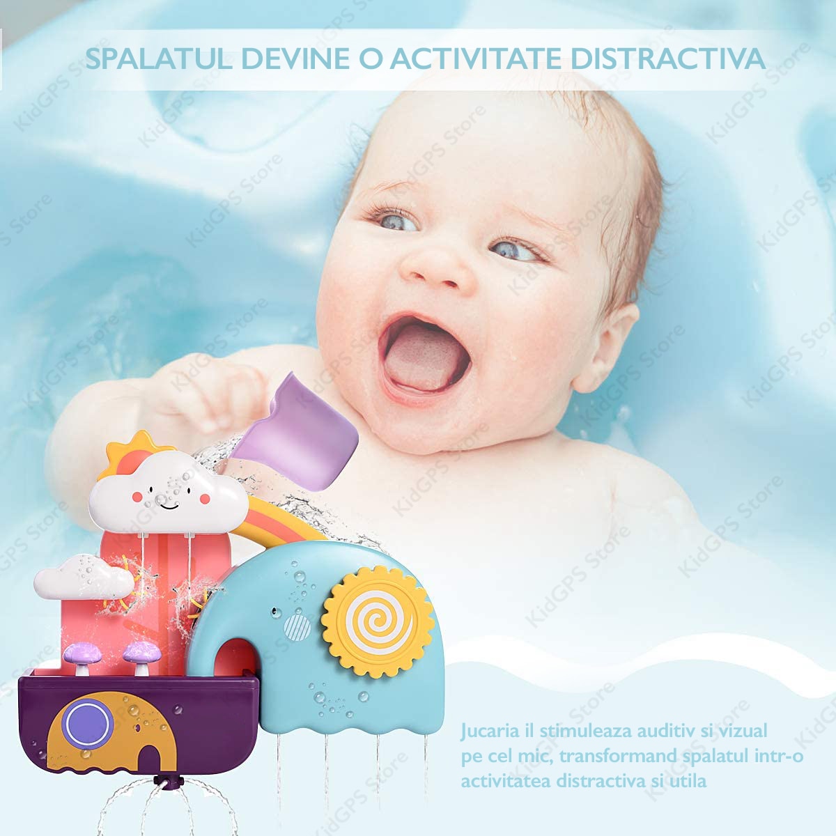 Jucarie de baie Kidprotect Elephant 502A Jucarie de baie Kidprotect Elephant 502A